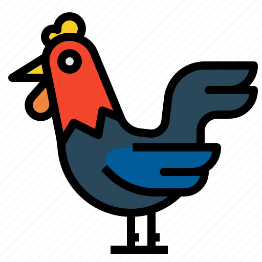 Animal, animals, bird, farm, hen, kingdom icon - Download on Iconfinder