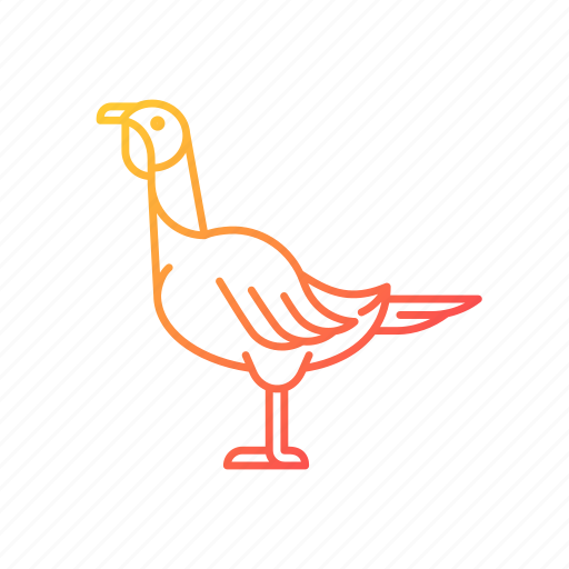Female turkey, poultry farming, domestic bird, landfowl icon - Download on Iconfinder