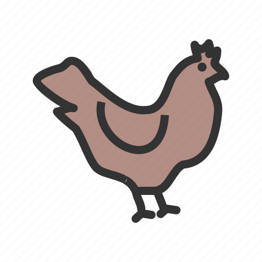 Agriculture, chicken, farm, hen, livestock, poultry icon - Download on Iconfinder