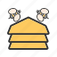 bee, beehive, bees, food, hive, hives, honey 