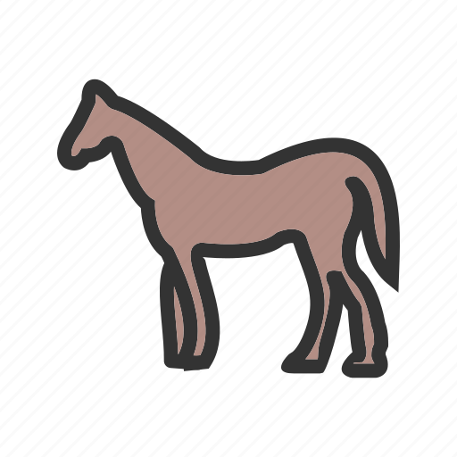 Farm, grass, grazing, horse, horses, pasture icon - Download on Iconfinder