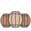 barrel, beer, farm, oak, wood 