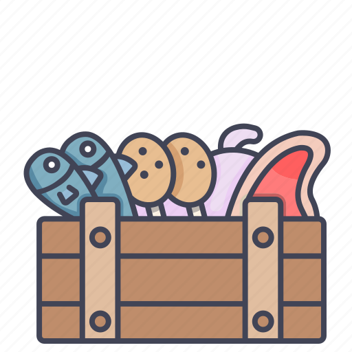 Beef, crate, food, meat, raw icon - Download on Iconfinder