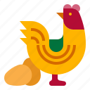 chicken, egg, farm, hen, poultry