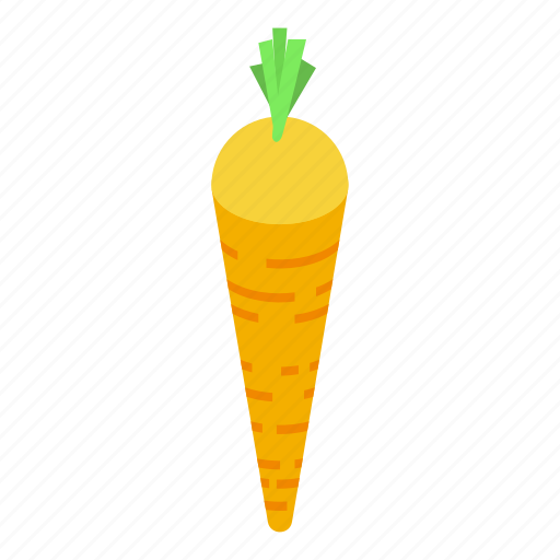 Farm, carrot, isometric icon - Download on Iconfinder