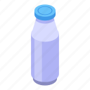 farm, milk, bottle, isometric
