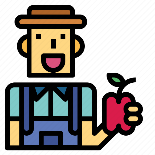 Farmer, agriculturist, gardener, apple, farming icon - Download on Iconfinder