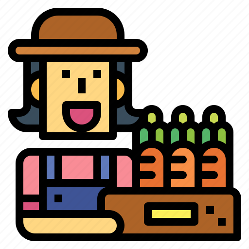 Farmer, agriculturist, gardener, carrot, farming icon - Download on Iconfinder