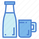 bottle, diary, drink, milk, product