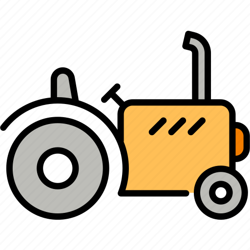 Tractor, earth, soil, cultivate, agriculture, farm, cartoon icon - Download on Iconfinder