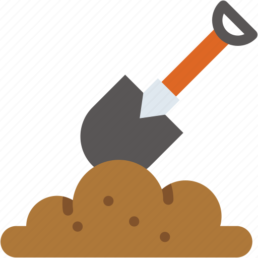 Shovel, equipment, digging, gardening, farming, tool icon - Download on Iconfinder