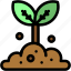 sprout, nature, tree, joshua, growing, seed, farming 