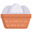 egg, basket