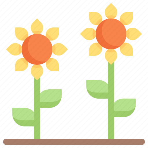 Field, sunflower, flower, floral, garden, nature, farm icon - Download on Iconfinder