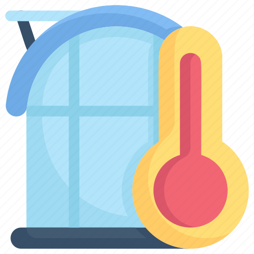 Greenhouse, termometer, glasshouse, house, farming, agriculture, ecology icon - Download on Iconfinder