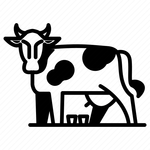 Farming, farm, agriculture, cow, milk, cattle, animal icon - Download on Iconfinder