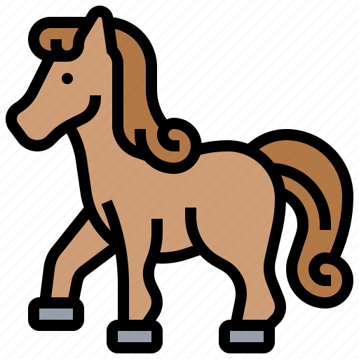 Farm, horse, mare, mustang, pony icon - Download on Iconfinder