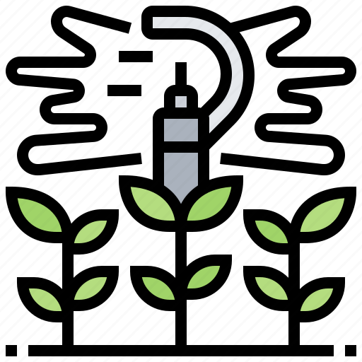 Farm, irrigation, plants, sprinklers, water icon - Download on Iconfinder