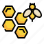 bee, agriculture, farm, garden, honey, farming icon 