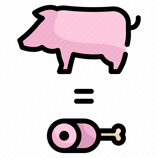 Pig, pork, agriculture, farming, meat, steak, farming icon icon - Download on Iconfinder