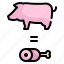 pig, pork, agriculture, farming, meat, steak, farming icon 
