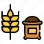 seed, agriculture, farming, rice, garden, plant, farming icon 