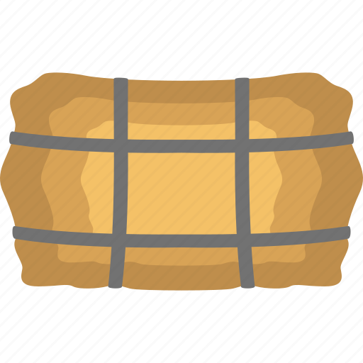 Hay, bale, hay roll, haystack, straw, farming, agriculture icon - Download on Iconfinder