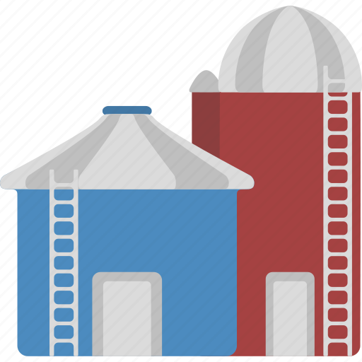 Silo, barn, granary, farmhouse, house, warehouse, storage icon - Download on Iconfinder