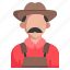 farmer, job, man, avatar 