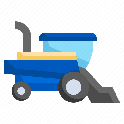 Harvester, combine, farming, and, gardening, work icon - Download on Iconfinder