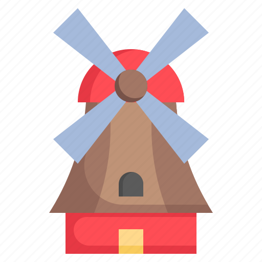 Windmill, netherlands, mill, farming, and, gardening, architecture icon - Download on Iconfinder