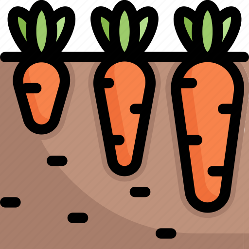 Farming, gardening, agriculture, growing, carrot, garden, vegetable icon - Download on Iconfinder