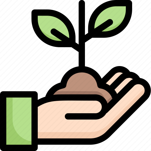 Farming, gardening, agriculture, growing, tree, plant, hand icon - Download on Iconfinder