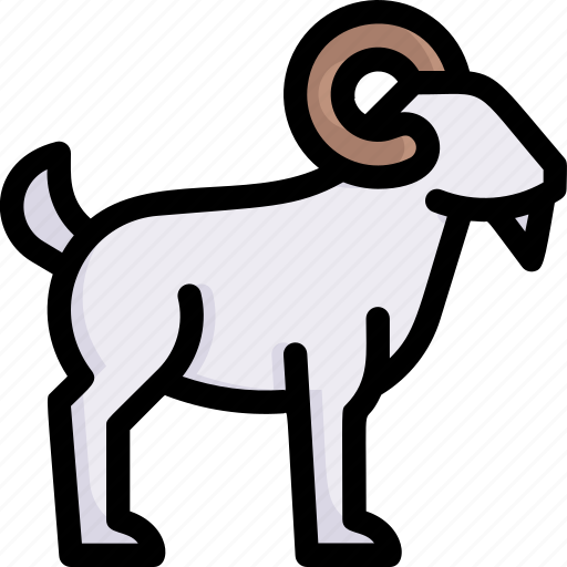 Farming, gardening, agriculture, ram goat, animal, cattle icon - Download on Iconfinder