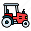 tractor, farming, gardening, agriculture, transportation, vehicle, industry 