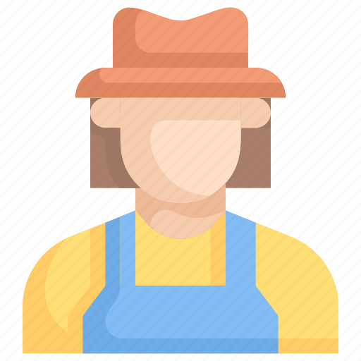 Farming, gardening, agriculture, farmer, girl, woman, avatar icon - Download on Iconfinder