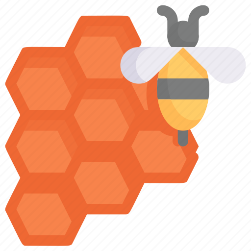 Farming, gardening, agriculture, honeycomb, bee, animal, honey icon - Download on Iconfinder