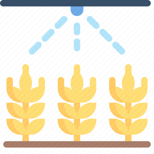 Farming, gardening, agriculture, top watering system, field, garden, wheat icon - Download on Iconfinder