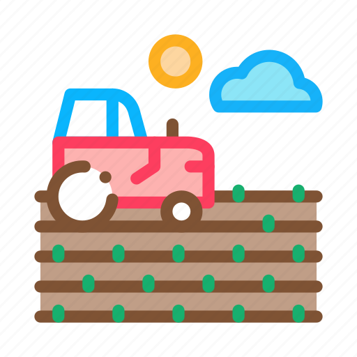 Barn, construction, farming, field, landscape, scarecrow, tractor icon - Download on Iconfinder