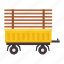 wooden, trailer, sidekick, transporter, vehicle, machinery 