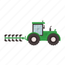 tractor, plough, farming, agriculture, vehicle, cultivation, cultivator