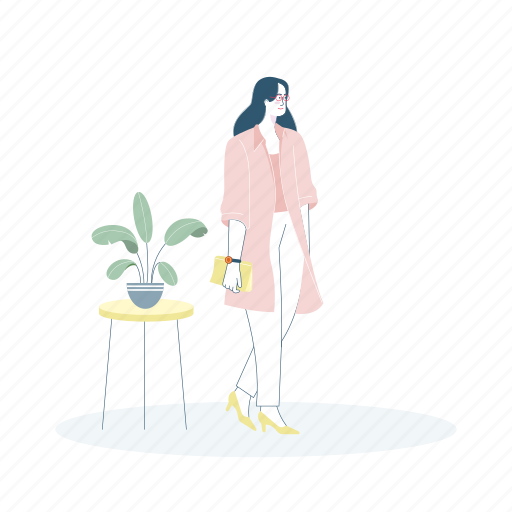 Fashion, woman, female, clothes illustration - Download on Iconfinder