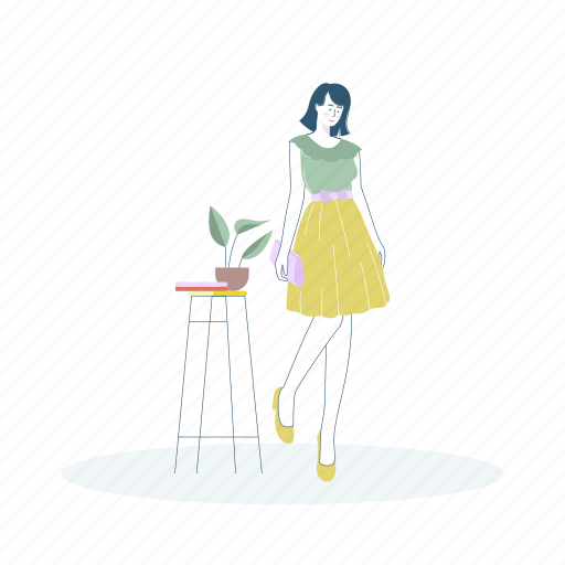 Fashion, woman, girl, style illustration - Download on Iconfinder