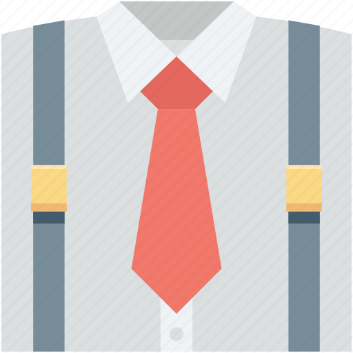 Collar shirt, dress shirt, formal shirt, full sleeves, shirt with tie icon - Download on Iconfinder