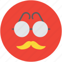 fashion, funny mask, glasses and mustache, hipster, mask
