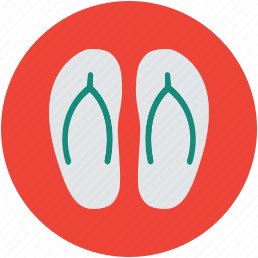 Beach sandals, flipflop, footwear, house slippers, slippers icon - Download on Iconfinder