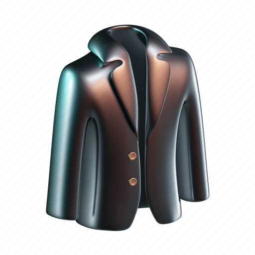 Blazer, jacket, clothes, suit, coat, fashion 3D illustration - Download on Iconfinder