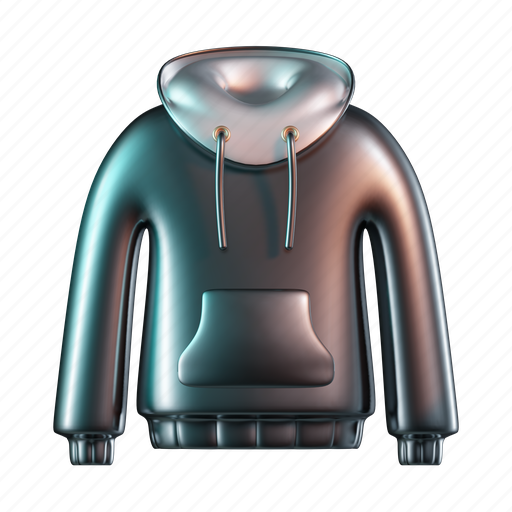Hoodie, clothes, jacket, fashion, clothing, sweater 3D illustration - Download on Iconfinder