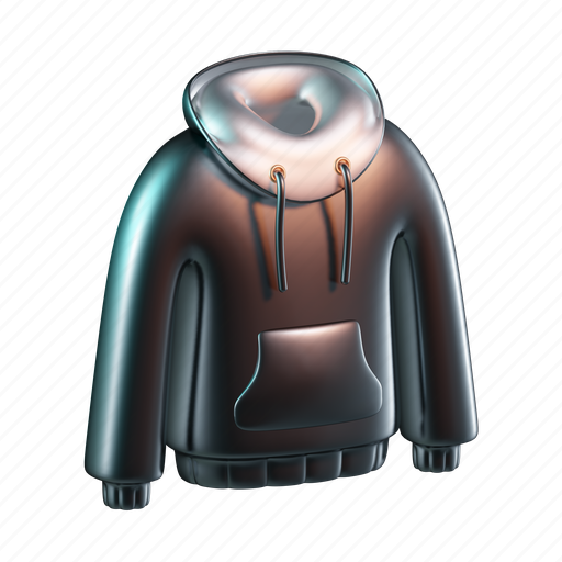 Hoodie, clothes, jacket, fashion, sweater, clothing 3D illustration - Download on Iconfinder