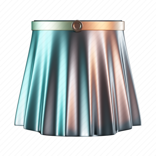 Skirt, fashion, clithes, woman, dress, wear 3D illustration - Download on Iconfinder